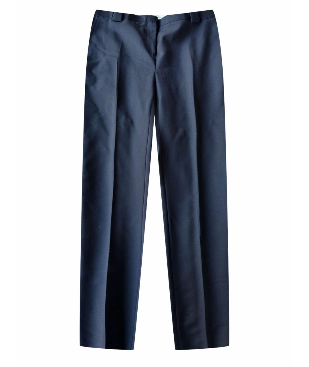 ACNE STUDIOS Синие шерстяные прямые брюки, фото 1