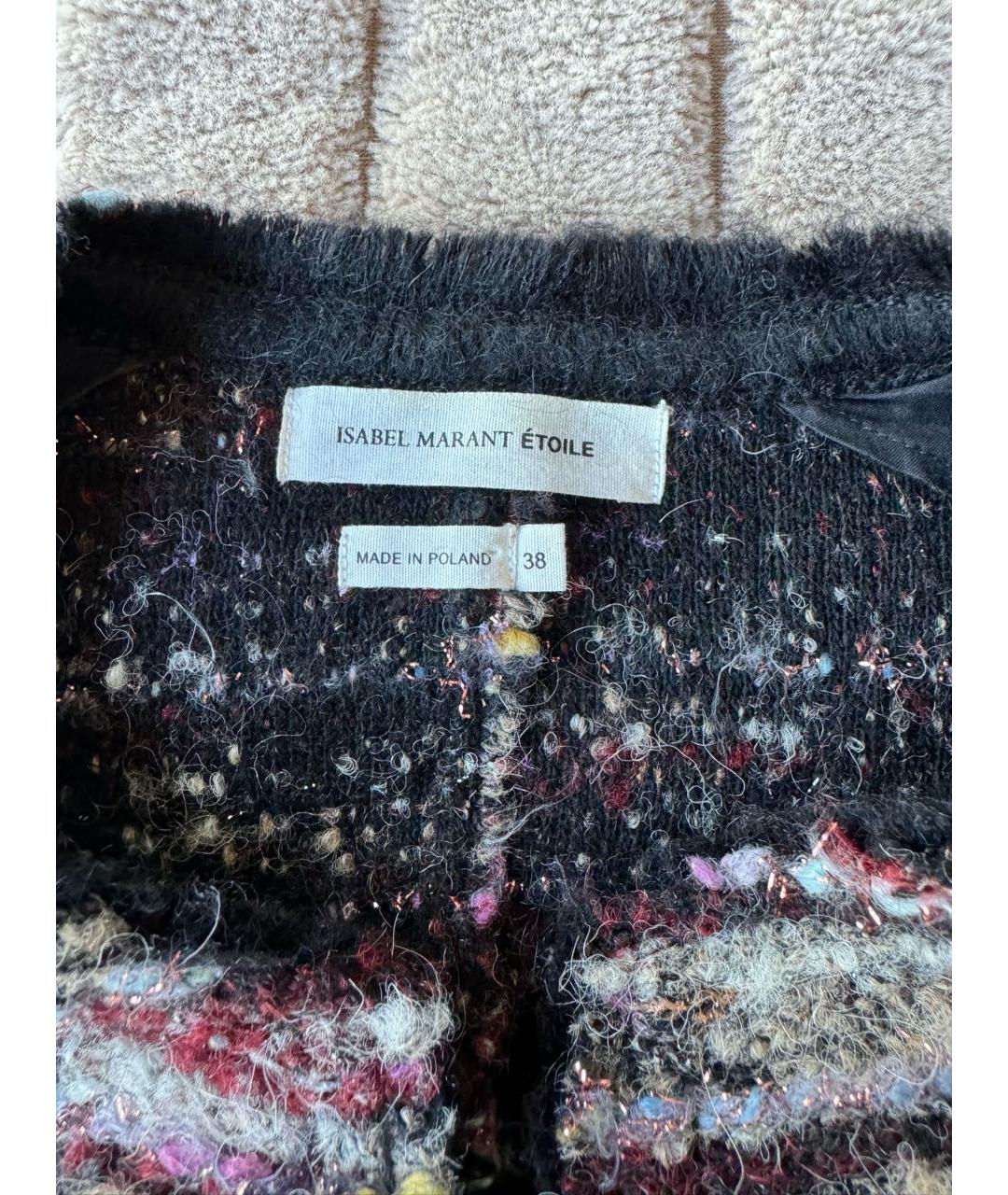 ISABEL MARANT ETOILE Бордовый шерстяной жакет/пиджак, фото 3