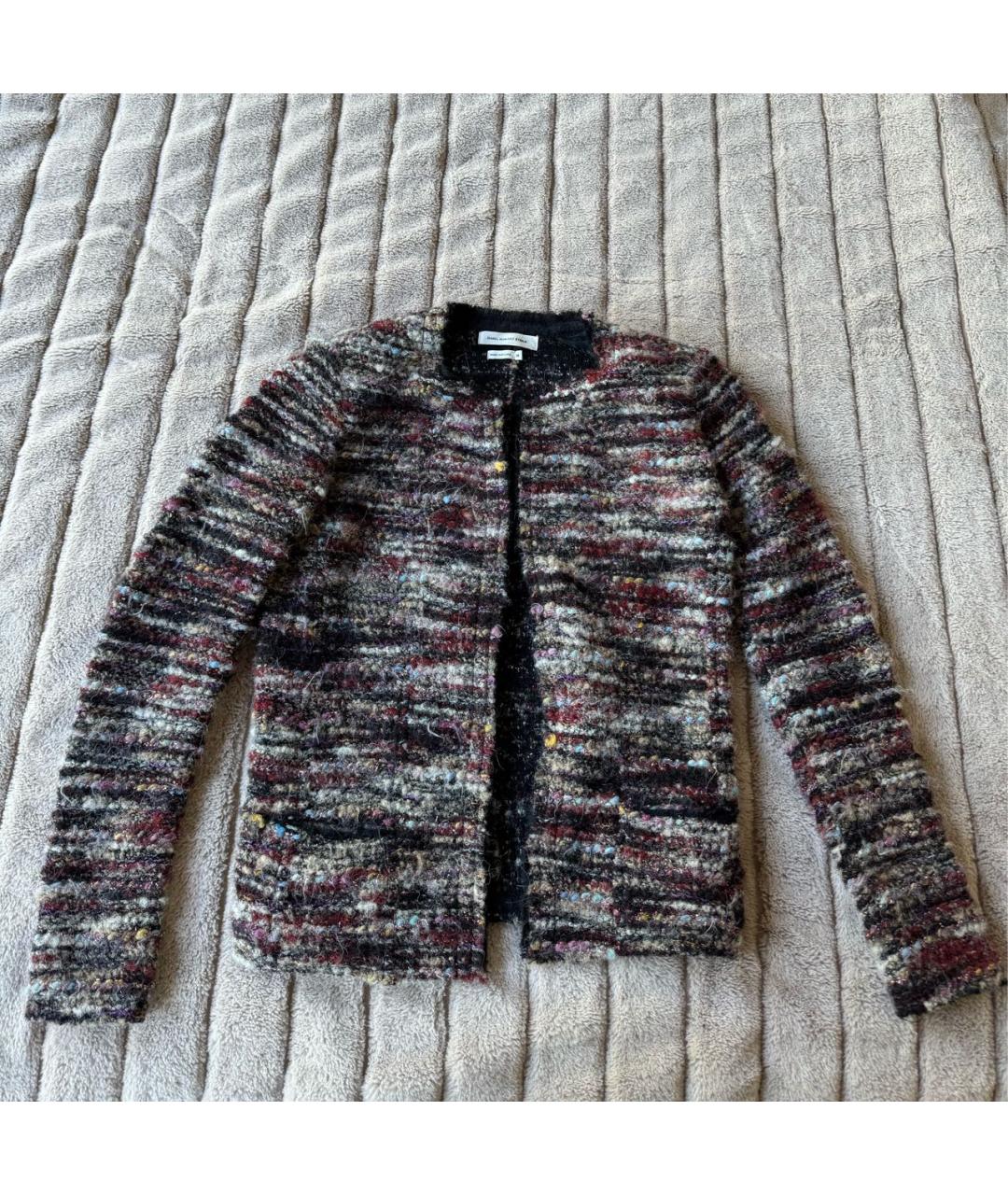 ISABEL MARANT ETOILE Бордовый шерстяной жакет/пиджак, фото 4