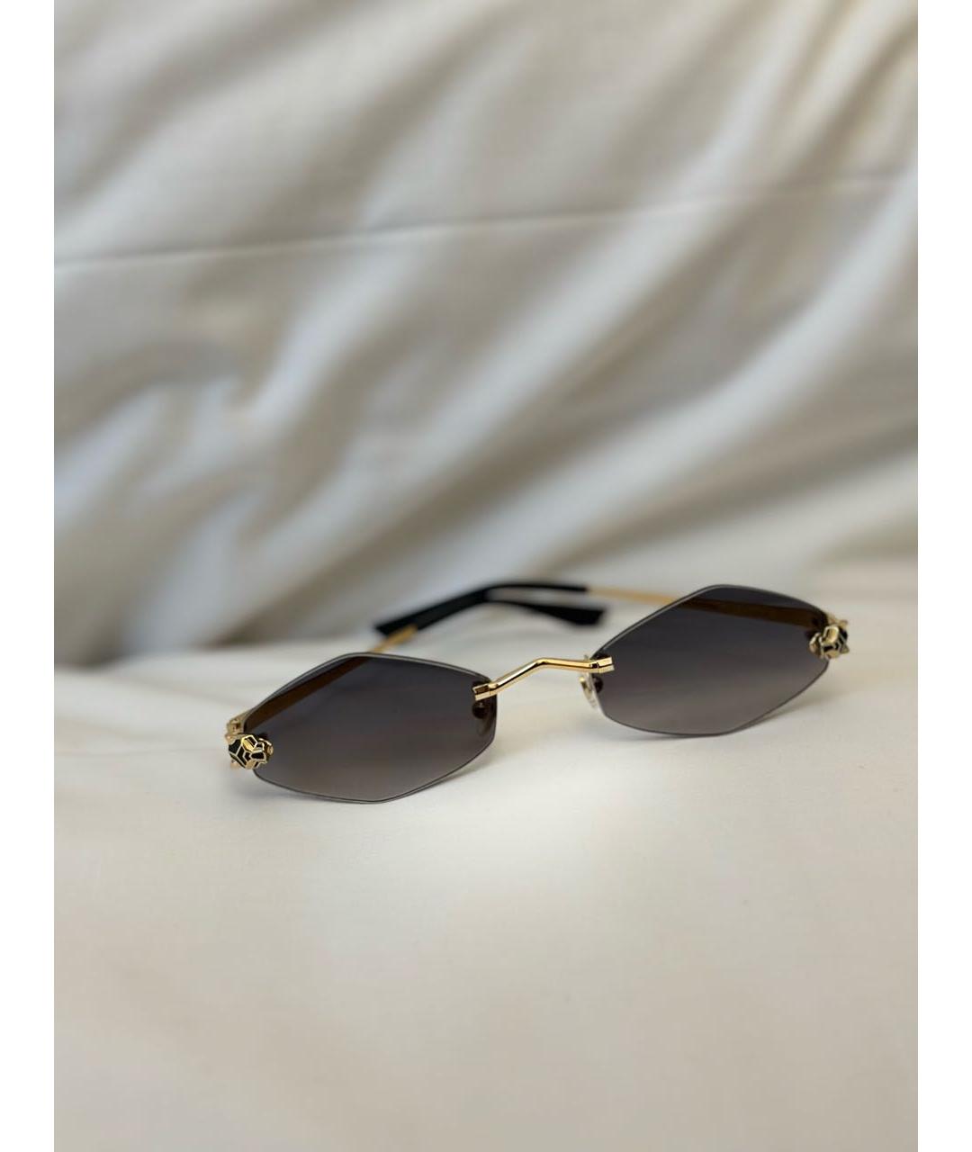 CARTIER Серые металлические солнцезащитные очки, фото 2