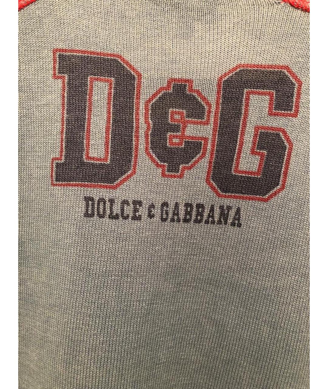 DOLCE&GABBANA Синий хлопковый джемпер / свитер, фото 3