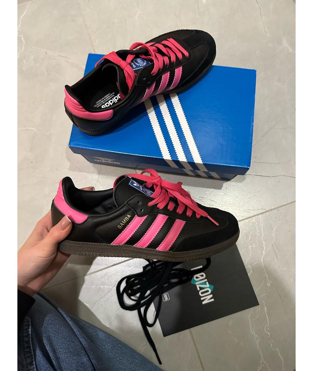 ADIDAS Черные кожаные кеды, фото 8