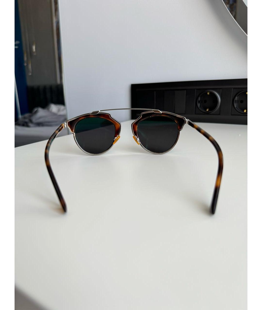 CHRISTIAN DIOR PRE-OWNED Мульти пластиковые солнцезащитные очки, фото 7