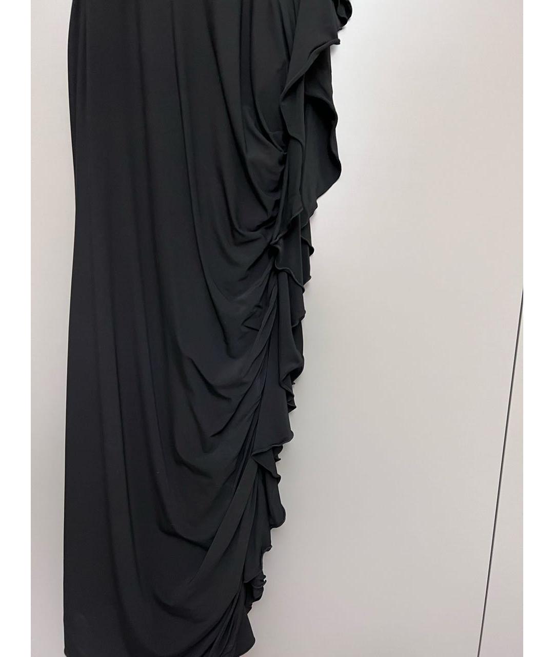 EMANUEL UNGARO Черное вискозное коктейльное платье, фото 2