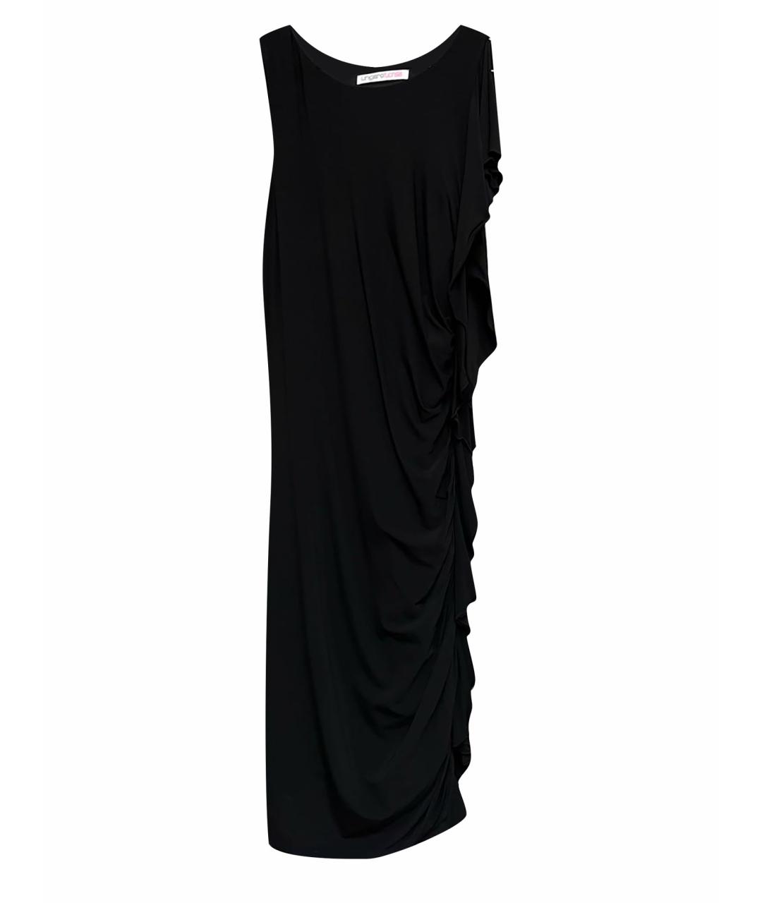 EMANUEL UNGARO Черное вискозное коктейльное платье, фото 1