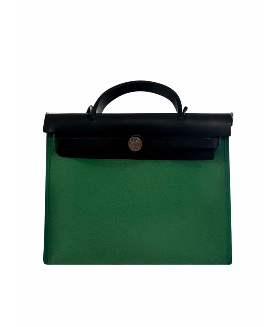 HERMES PRE-OWNED Зеленая сумка с короткими ручками, фото 1