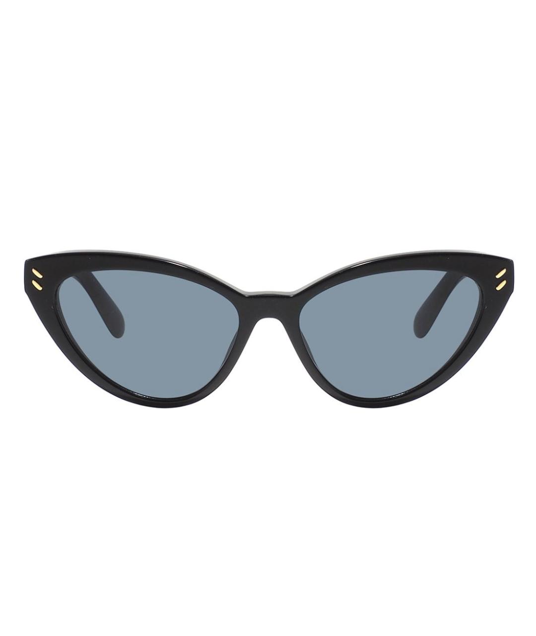 STELLA MCCARTNEY Антрацитовые пластиковые солнцезащитные очки, фото 1