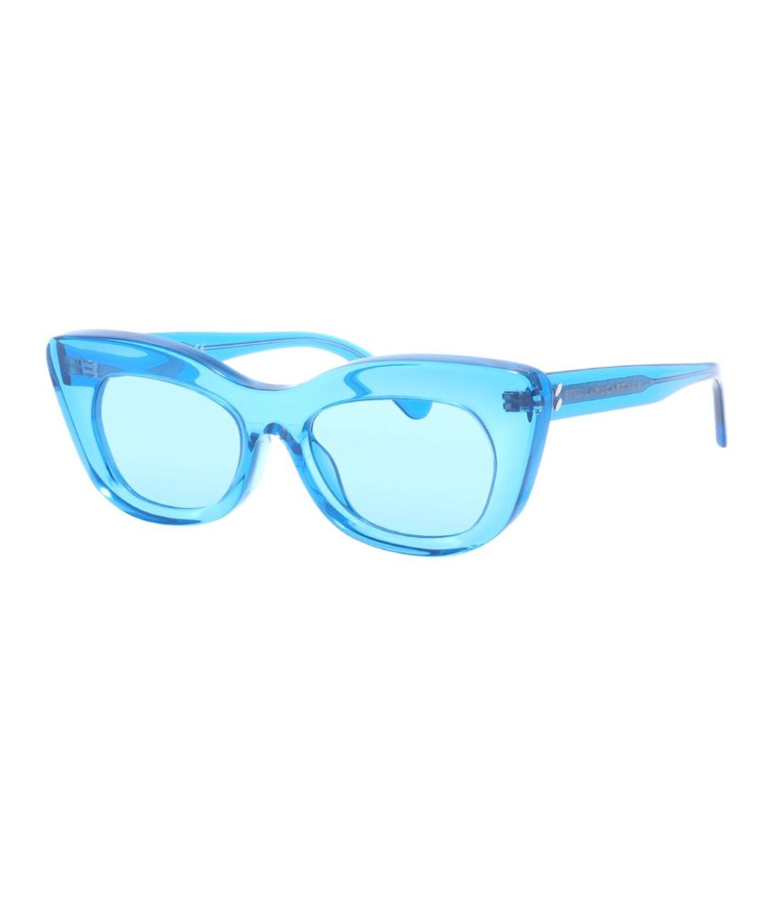STELLA MCCARTNEY Голубые пластиковые солнцезащитные очки, фото 2
