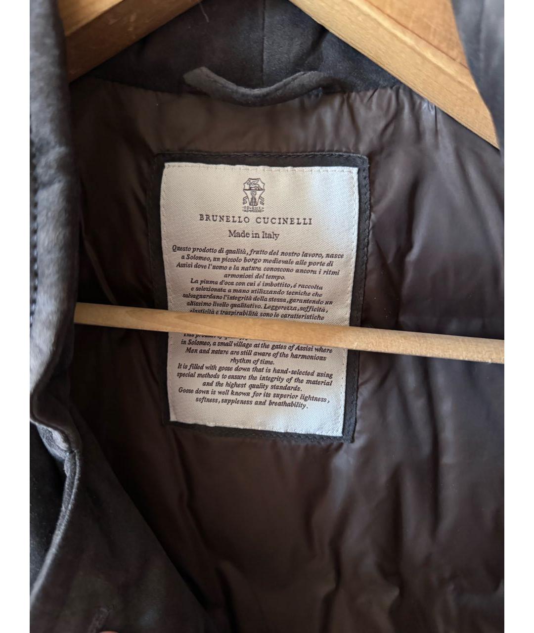 BRUNELLO CUCINELLI Кожаный жилет, фото 3