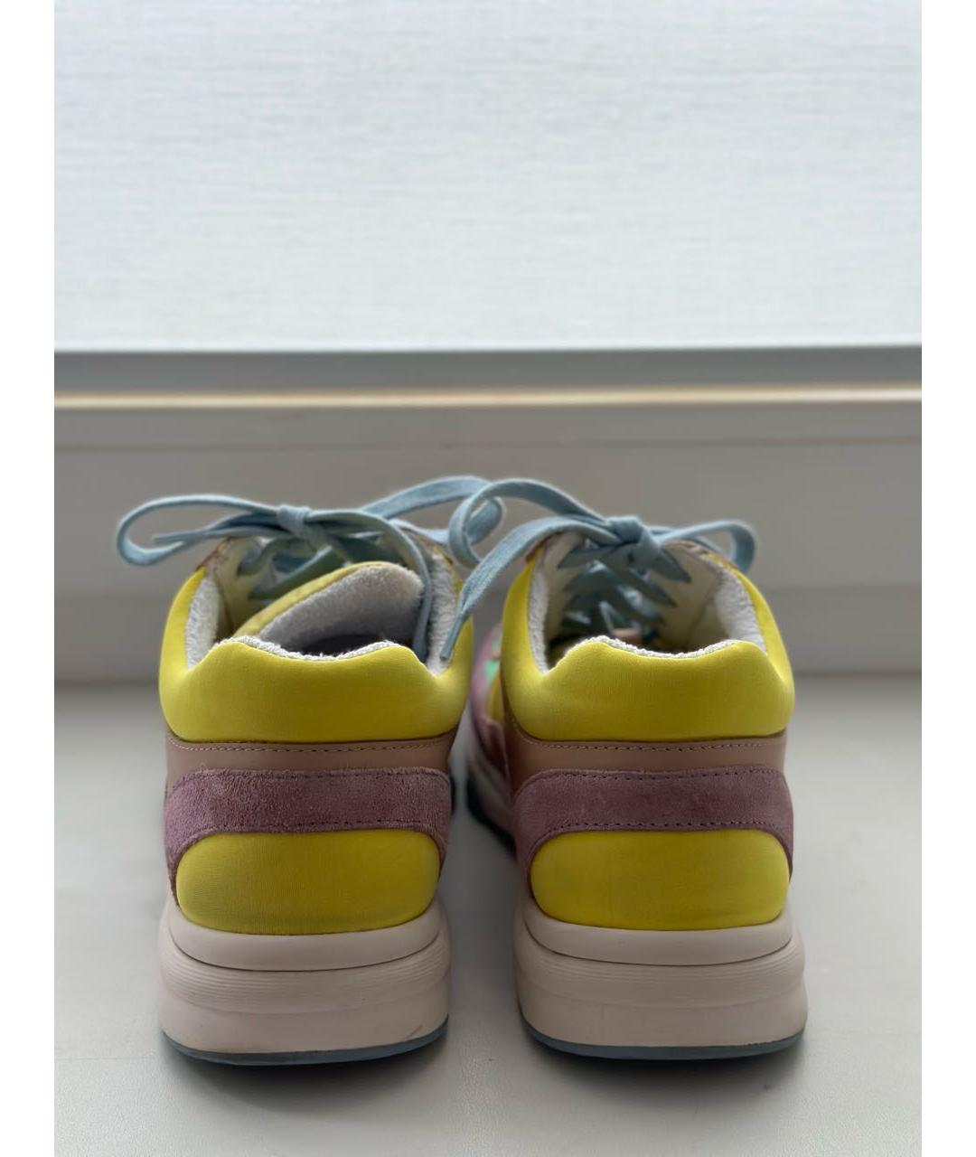 CHANEL Мульти текстильные кроссовки, фото 4