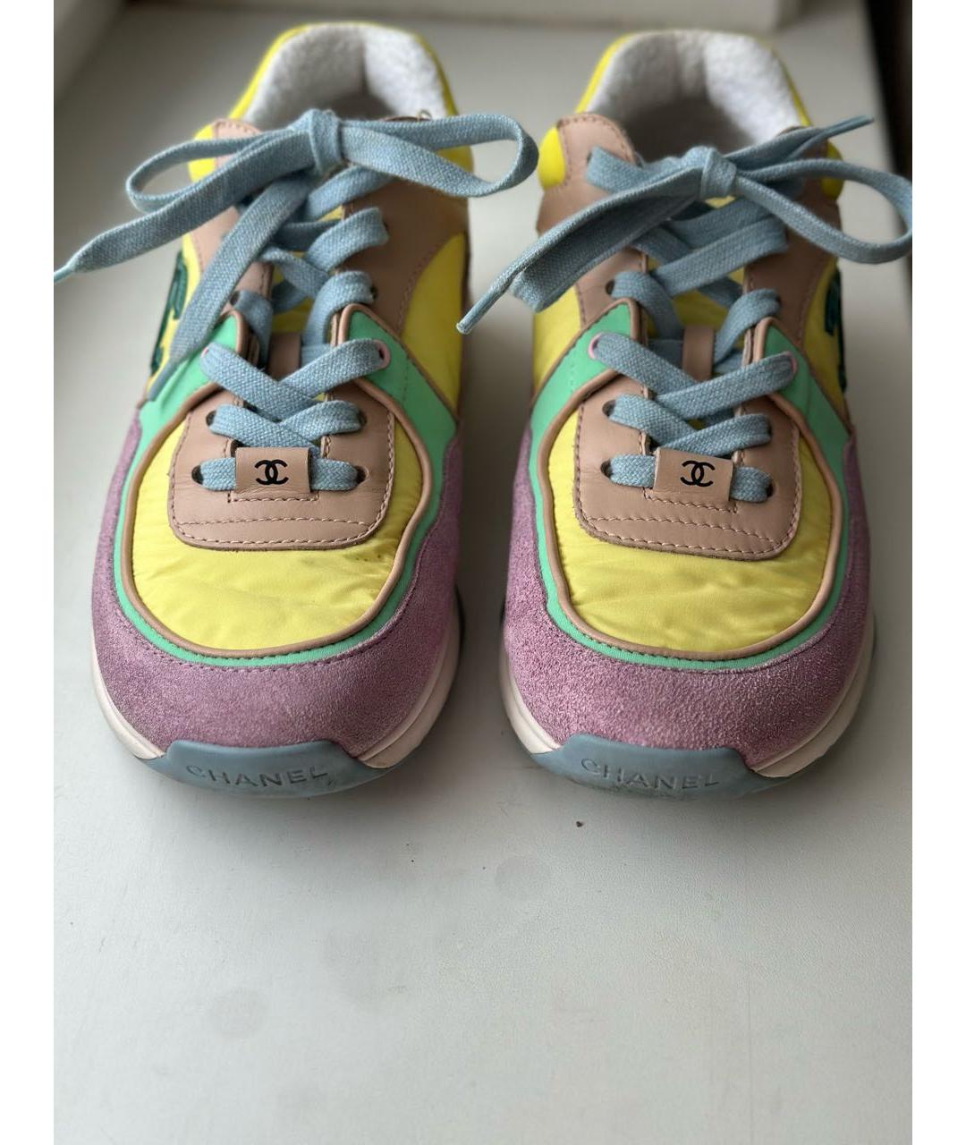 CHANEL Мульти текстильные кроссовки, фото 2