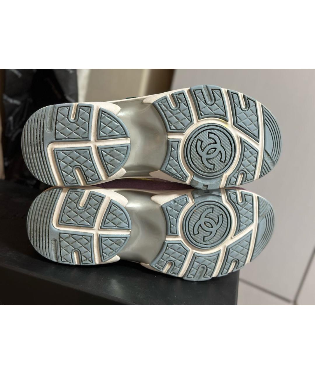 CHANEL Мульти текстильные кроссовки, фото 7