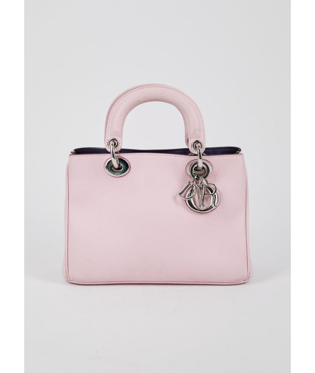 CHRISTIAN DIOR PRE-OWNED Розовая кожаная сумка с короткими ручками, фото 6