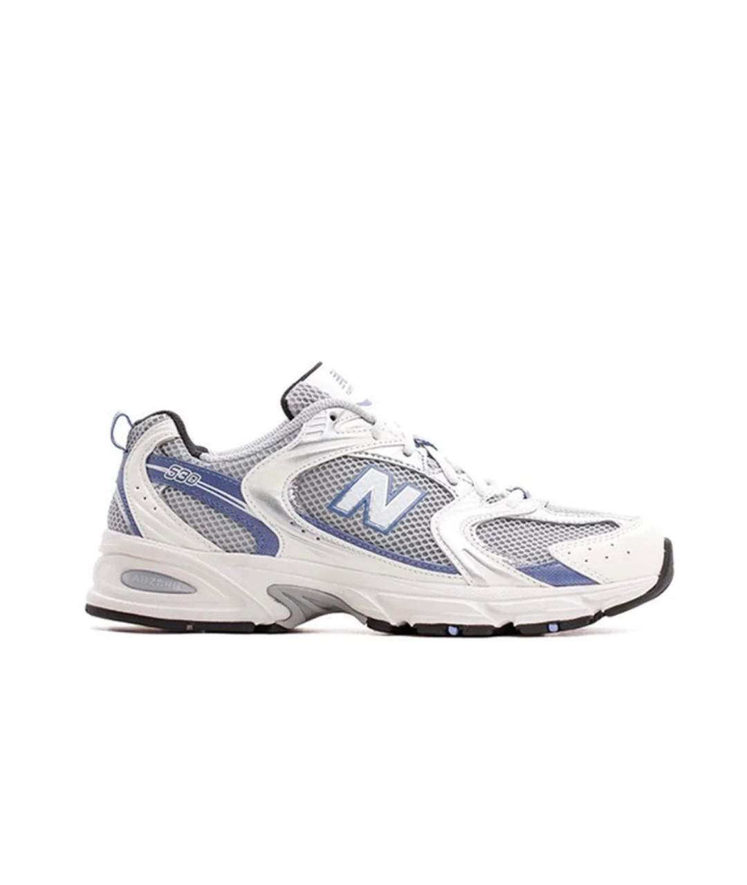 NEW BALANCE Белые текстильные кроссовки, фото 1