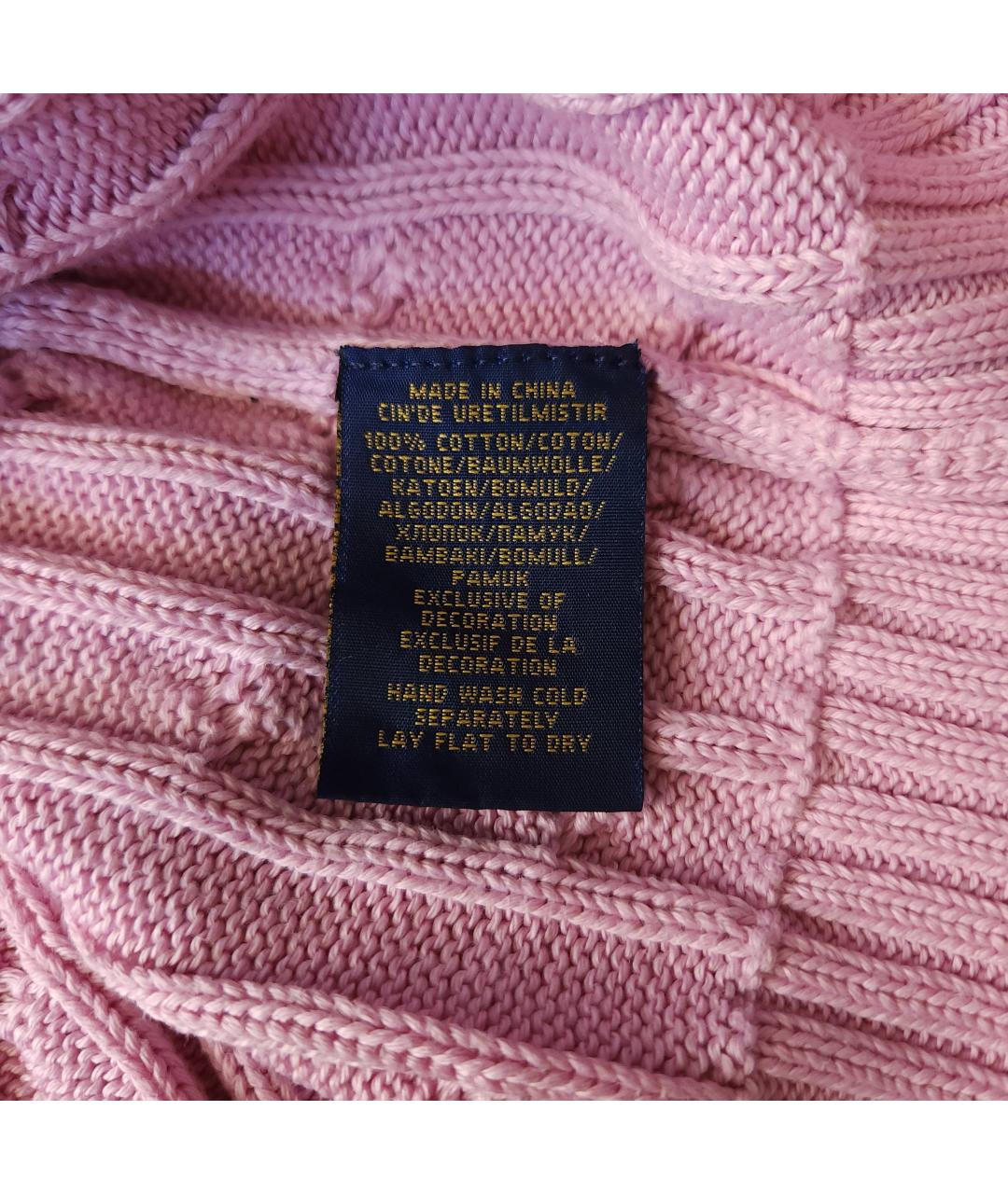 POLO RALPH LAUREN Розовый хлопковый джемпер / свитер, фото 9