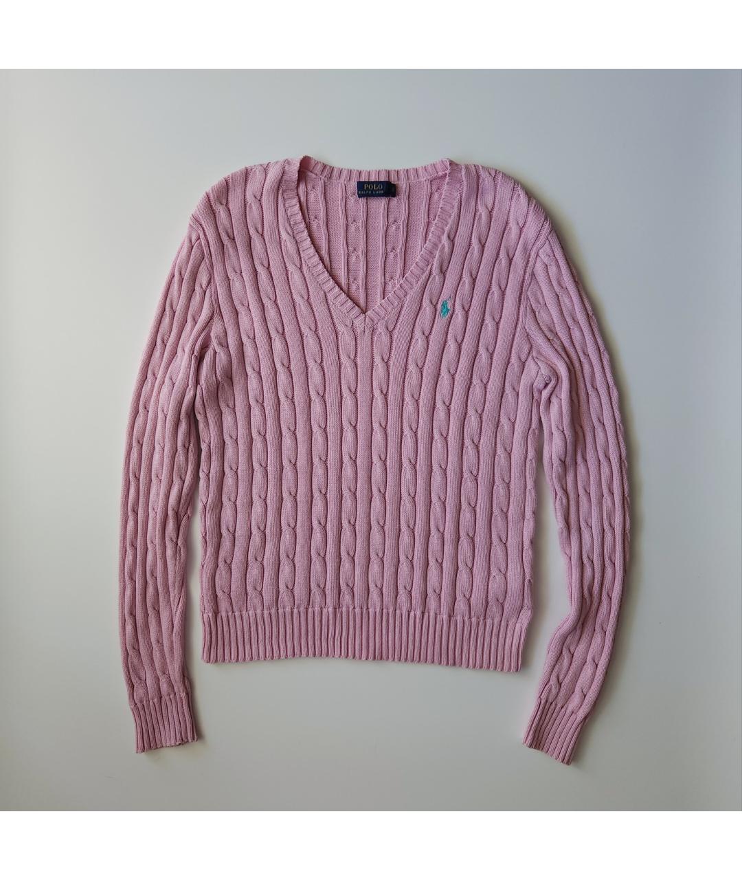 POLO RALPH LAUREN Розовый хлопковый джемпер / свитер, фото 10