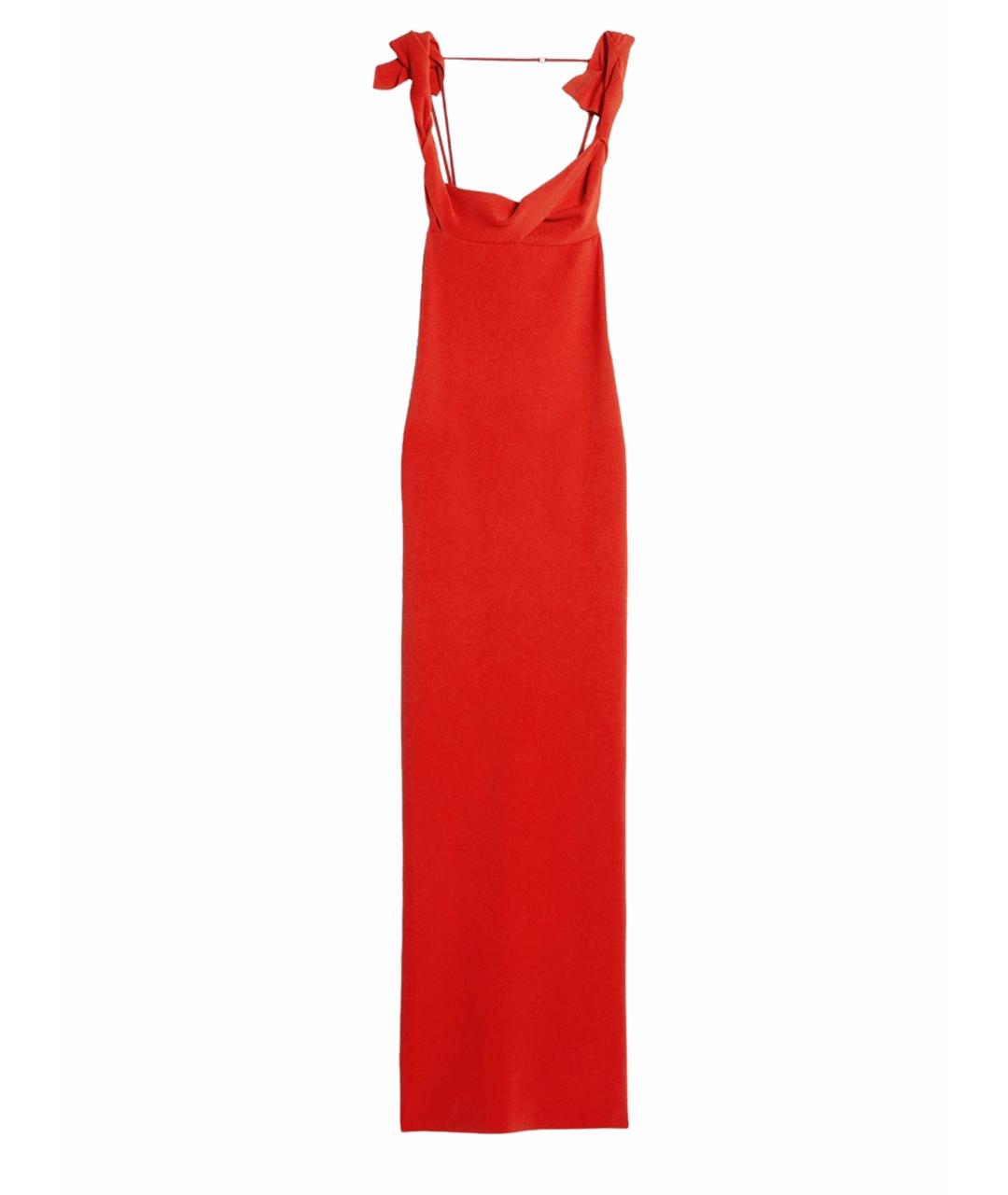 JACQUEMUS Красное шелковое вечернее платье, фото 1