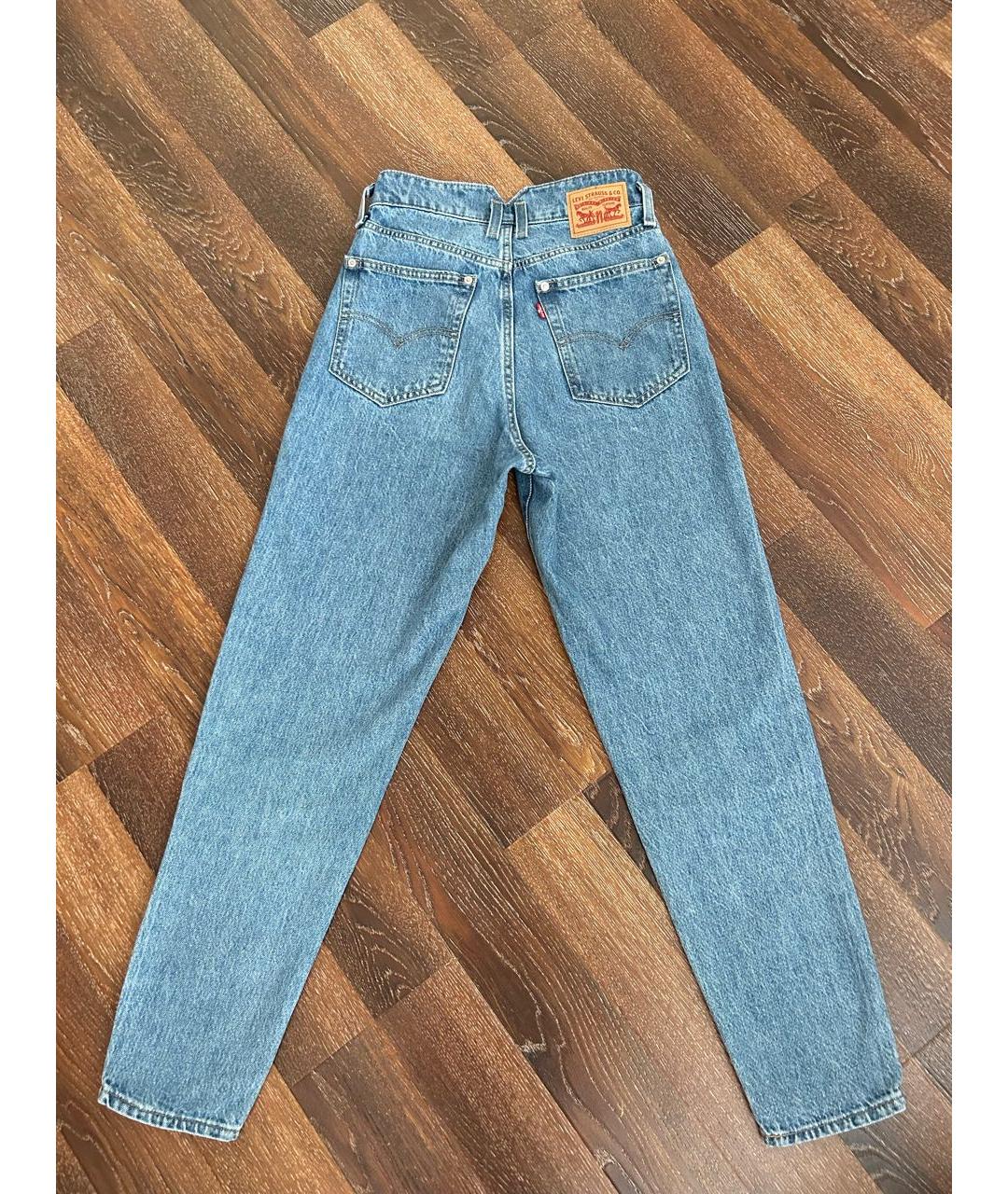 LEVI'S Голубые хлопковые джинсы слим, фото 2