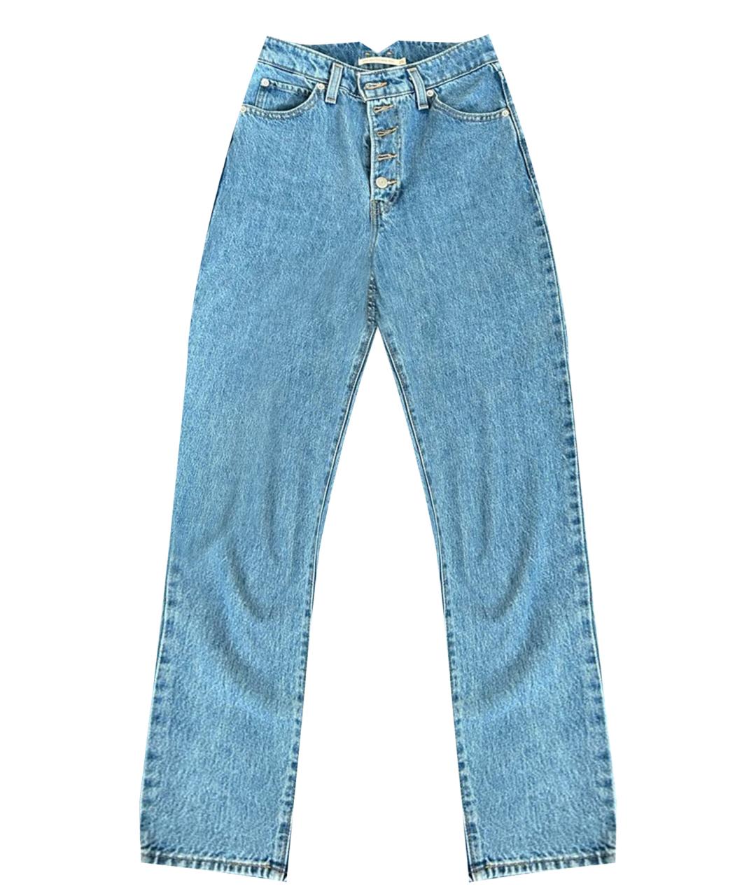 LEVI'S Голубые хлопковые джинсы слим, фото 1