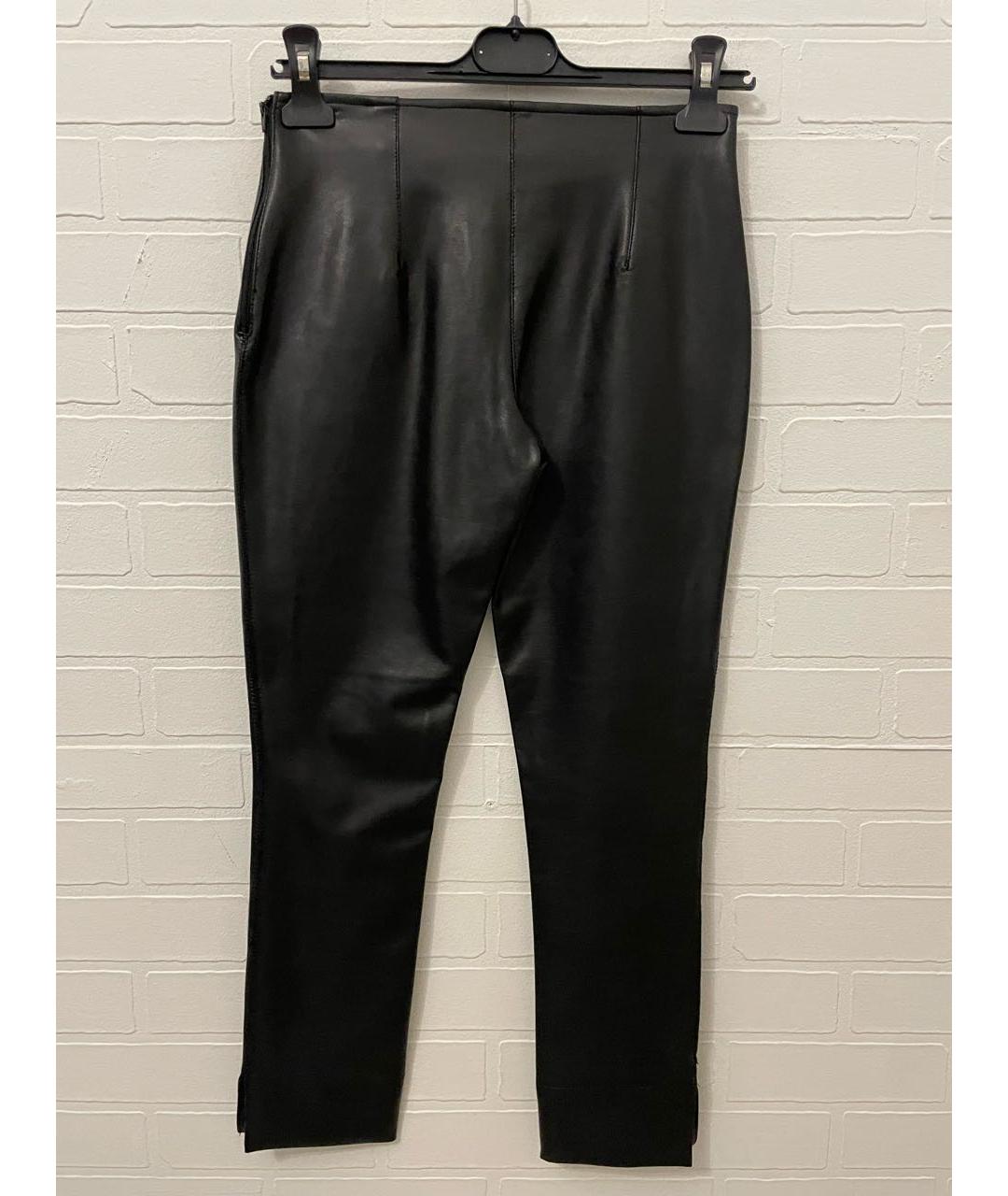 TWIN-SET Черные хлопковые брюки узкие, фото 2