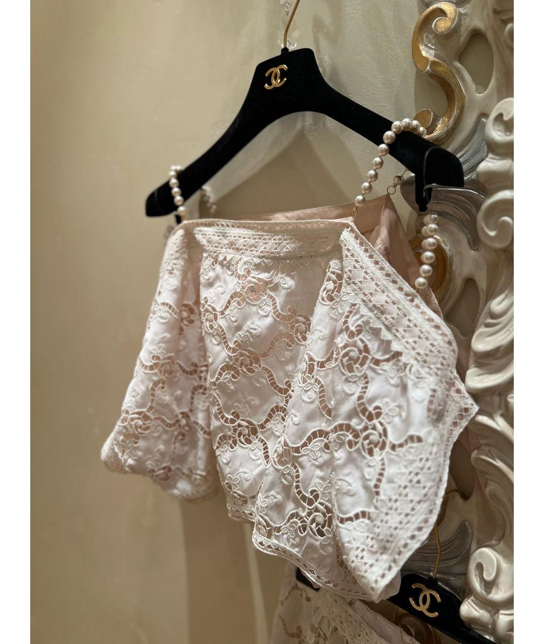 CHANEL Белый хлопковый костюм с юбками, фото 5