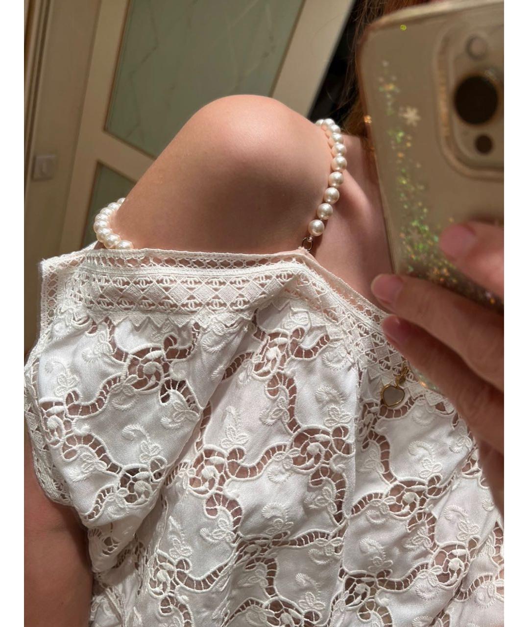 CHANEL Белый хлопковый костюм с юбками, фото 6