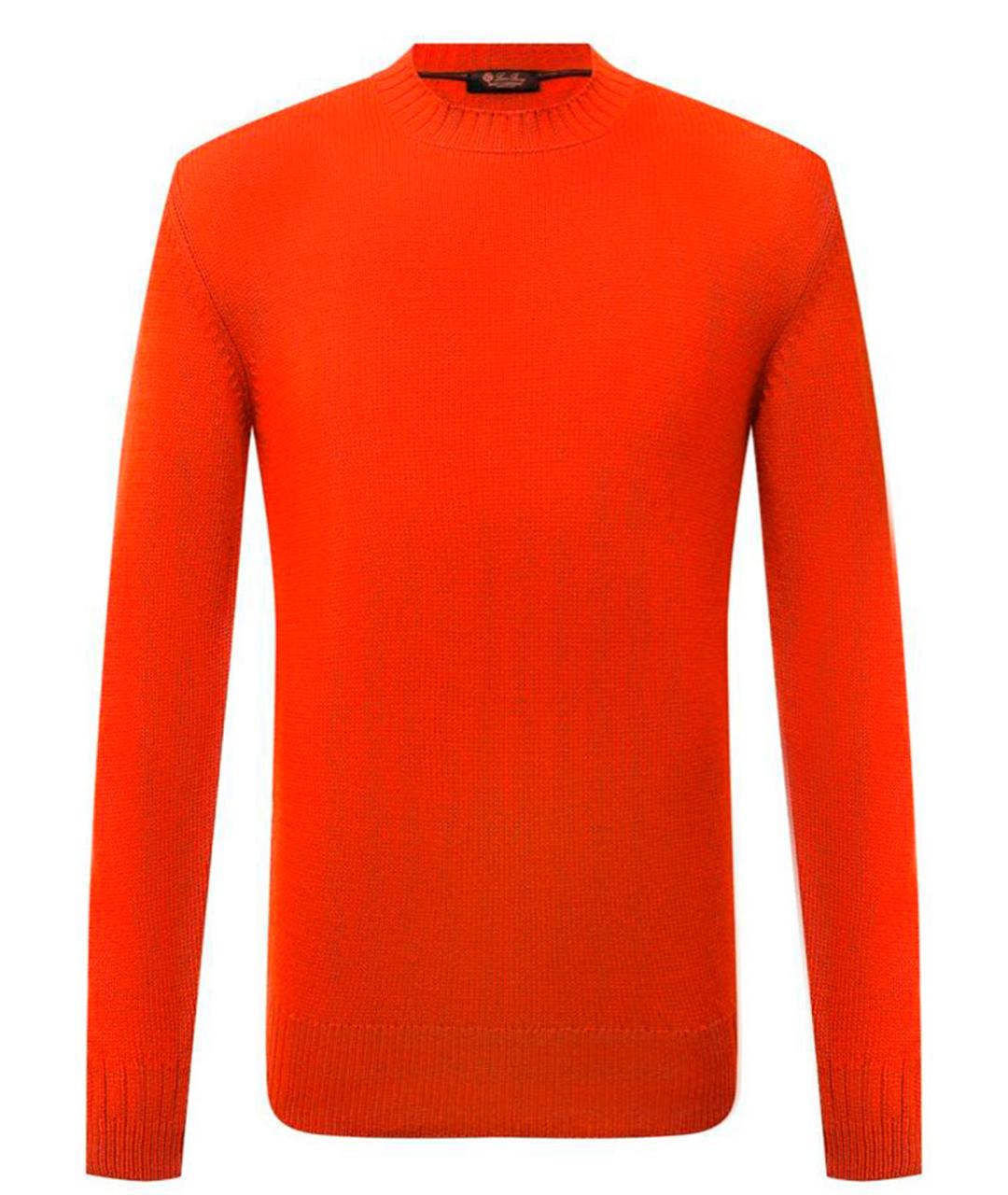 LORO PIANA Оранжевый кашемировый джемпер / свитер, фото 1