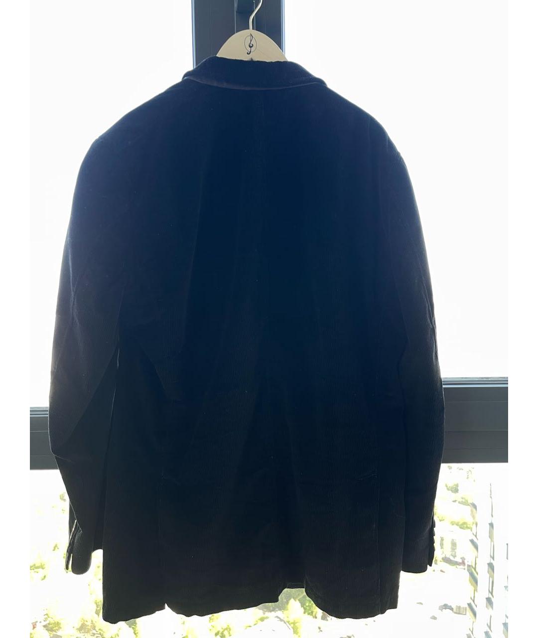 ERMENEGILDO ZEGNA Черный велюровый пиджак, фото 2