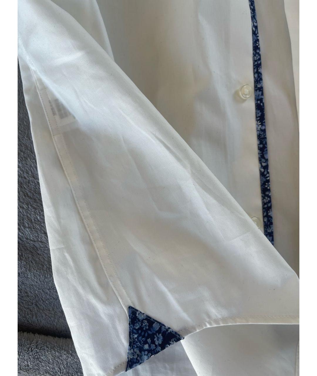 HUGO BOSS Белая хлопковая классическая рубашка, фото 4