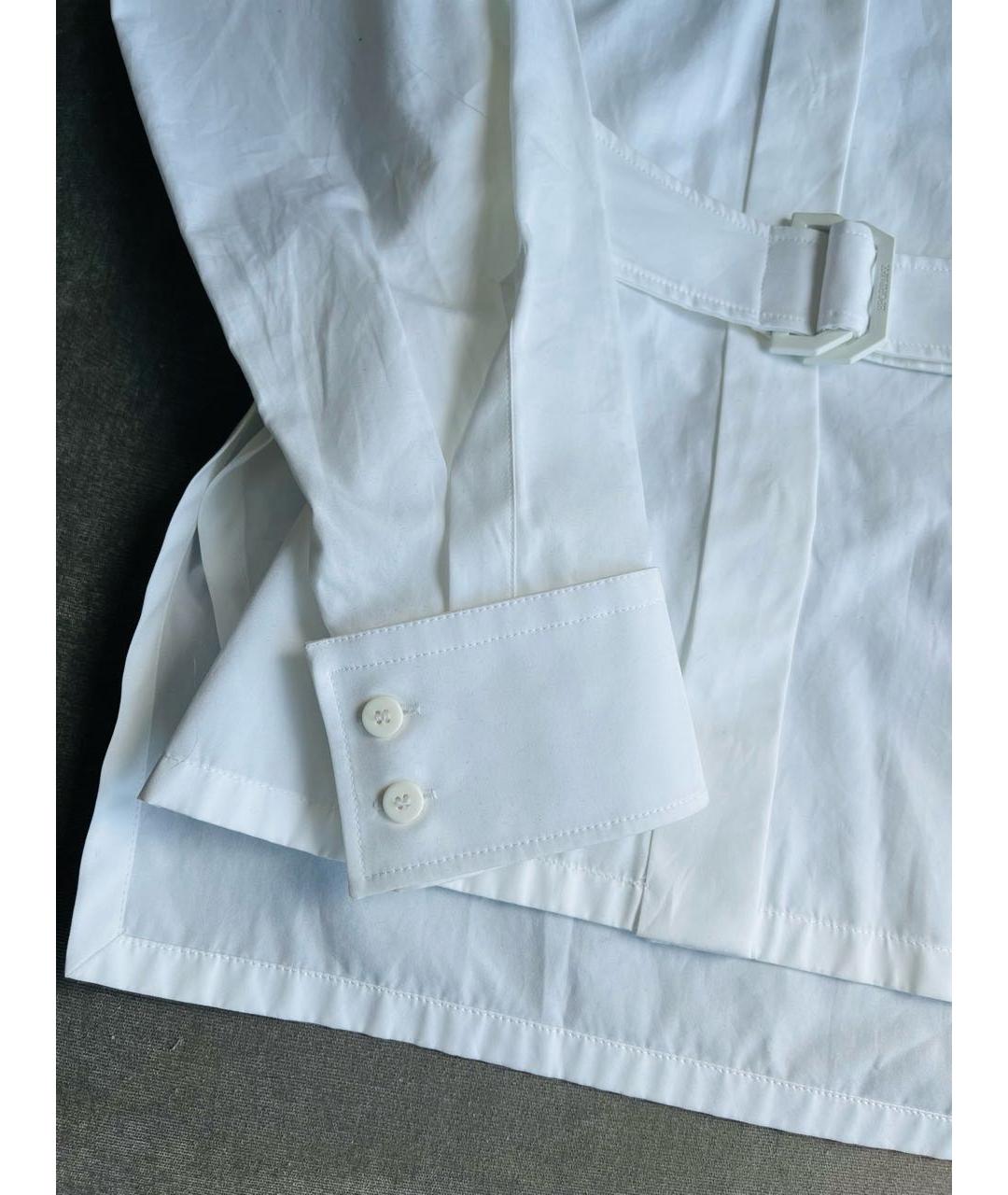 SPORTMAX Белая хлопковая рубашка, фото 4