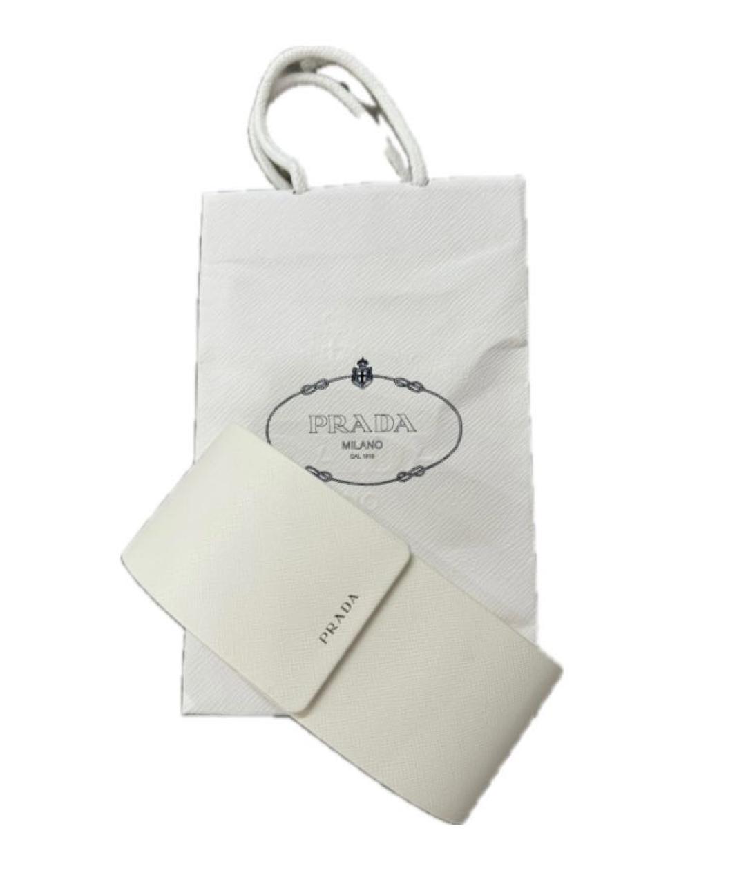 PRADA Антрацитовые пластиковые солнцезащитные очки, фото 4