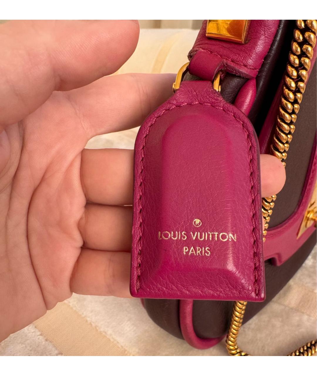 LOUIS VUITTON PRE-OWNED Розовая кожаная сумка через плечо, фото 2