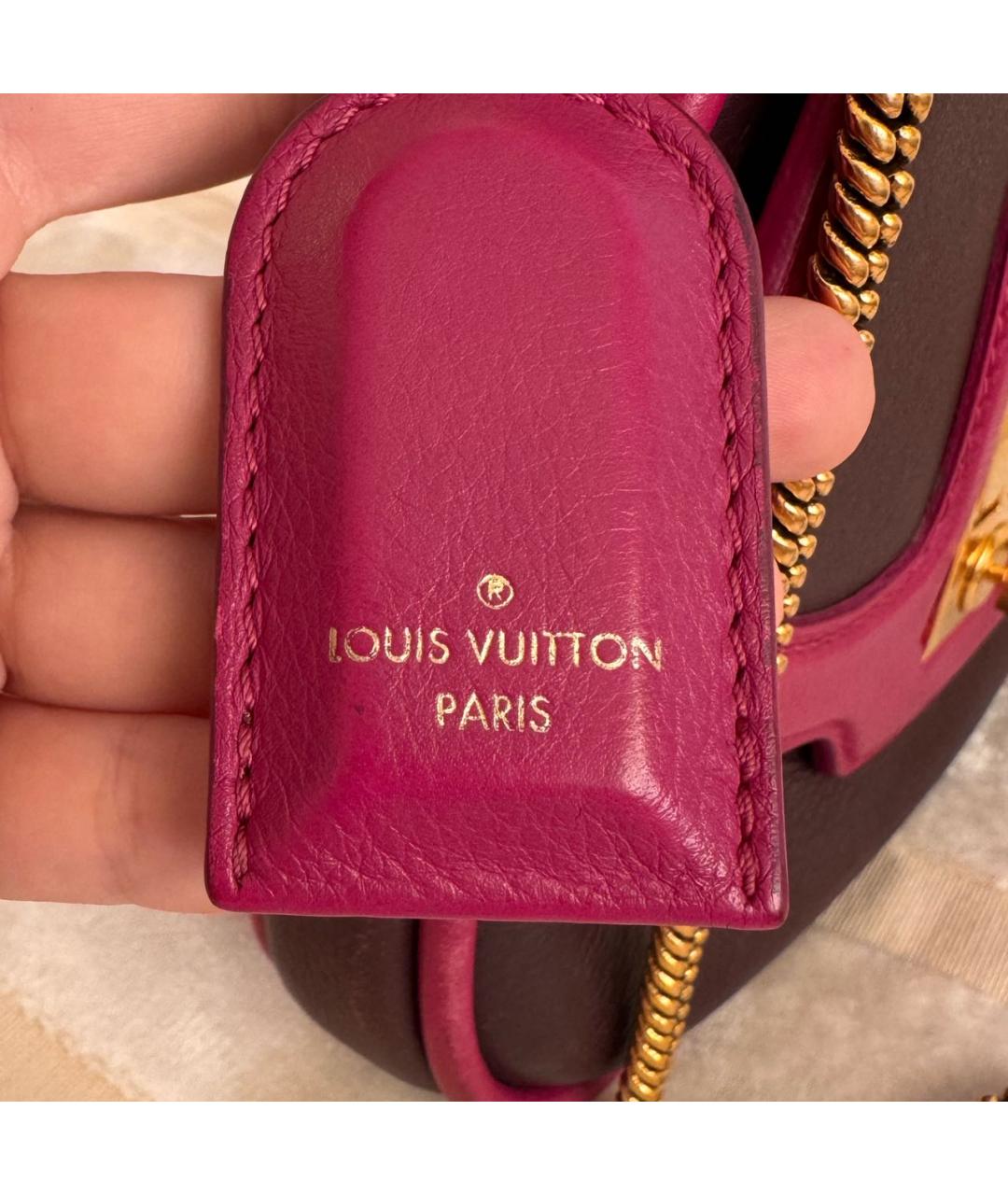 LOUIS VUITTON PRE-OWNED Розовая кожаная сумка через плечо, фото 7