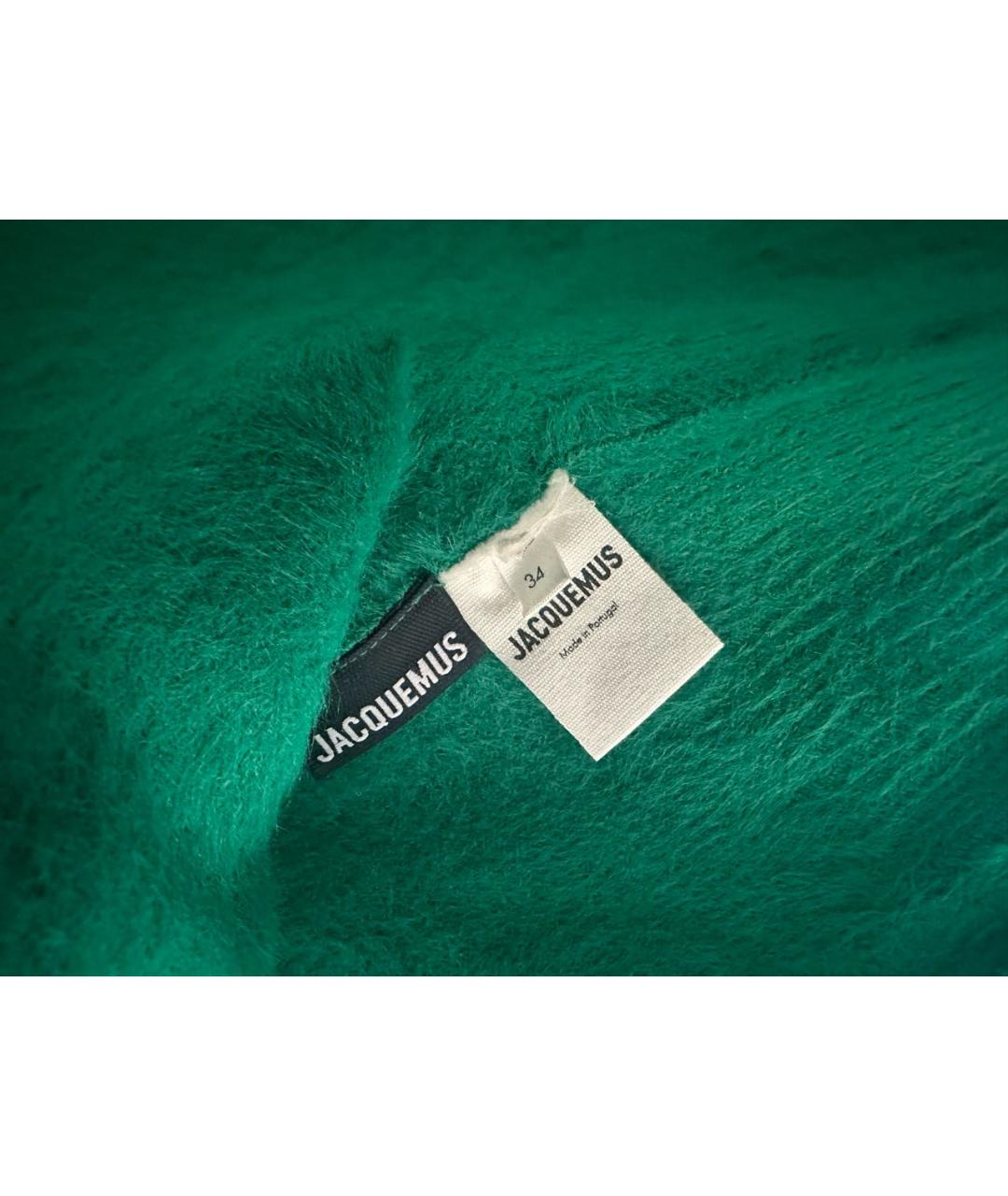 JACQUEMUS Зеленый джемпер / свитер, фото 3