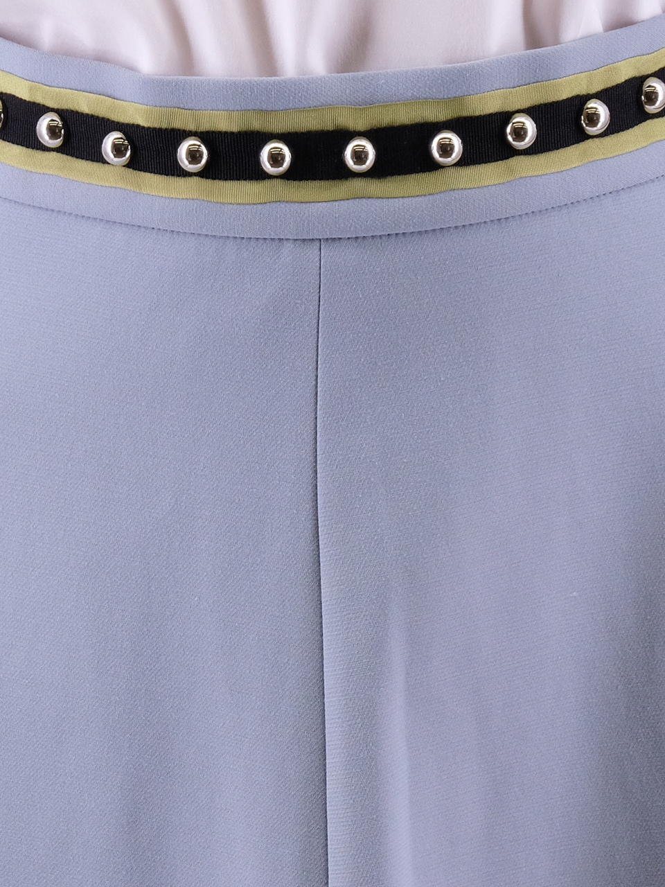 RED VALENTINO Голубая полиэстеровая юбка миди, фото 4