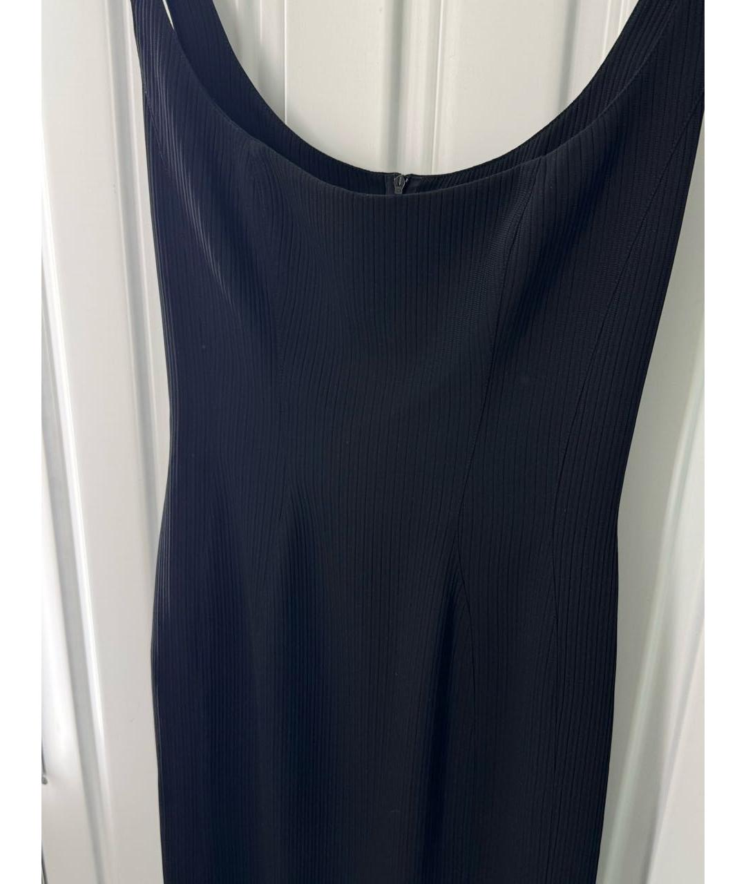MUGLER Черное ацетатное коктейльное платье, фото 5