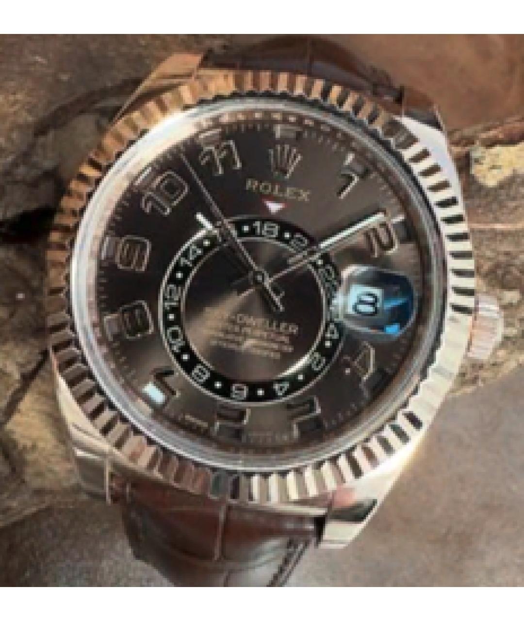 ROLEX Коричневые часы из розового золота, фото 2