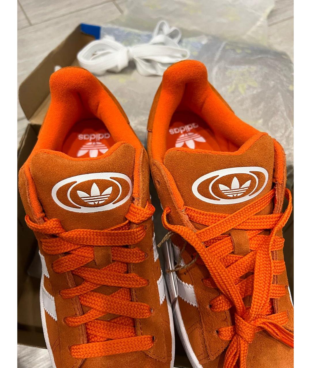 ADIDAS Оранжевое замшевые кроссовки, фото 7