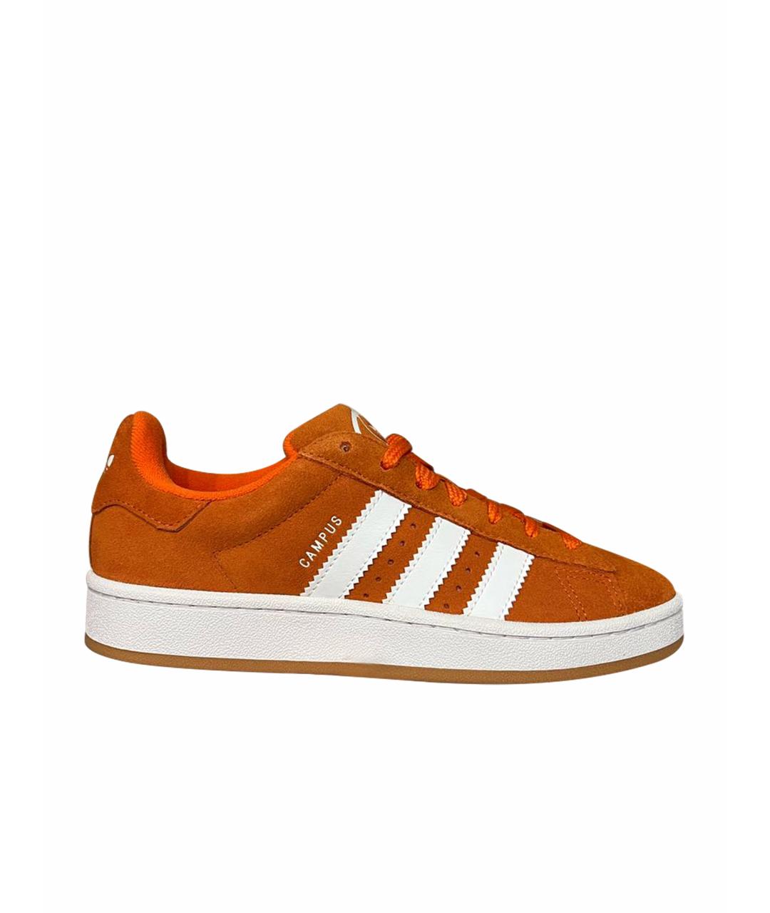 ADIDAS Оранжевое замшевые кроссовки, фото 1