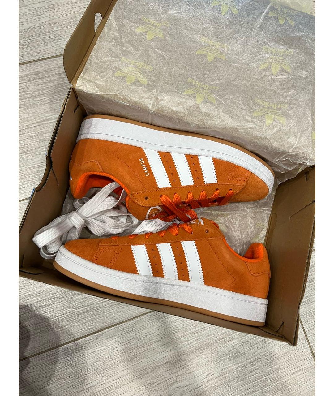 ADIDAS Оранжевое замшевые кроссовки, фото 8