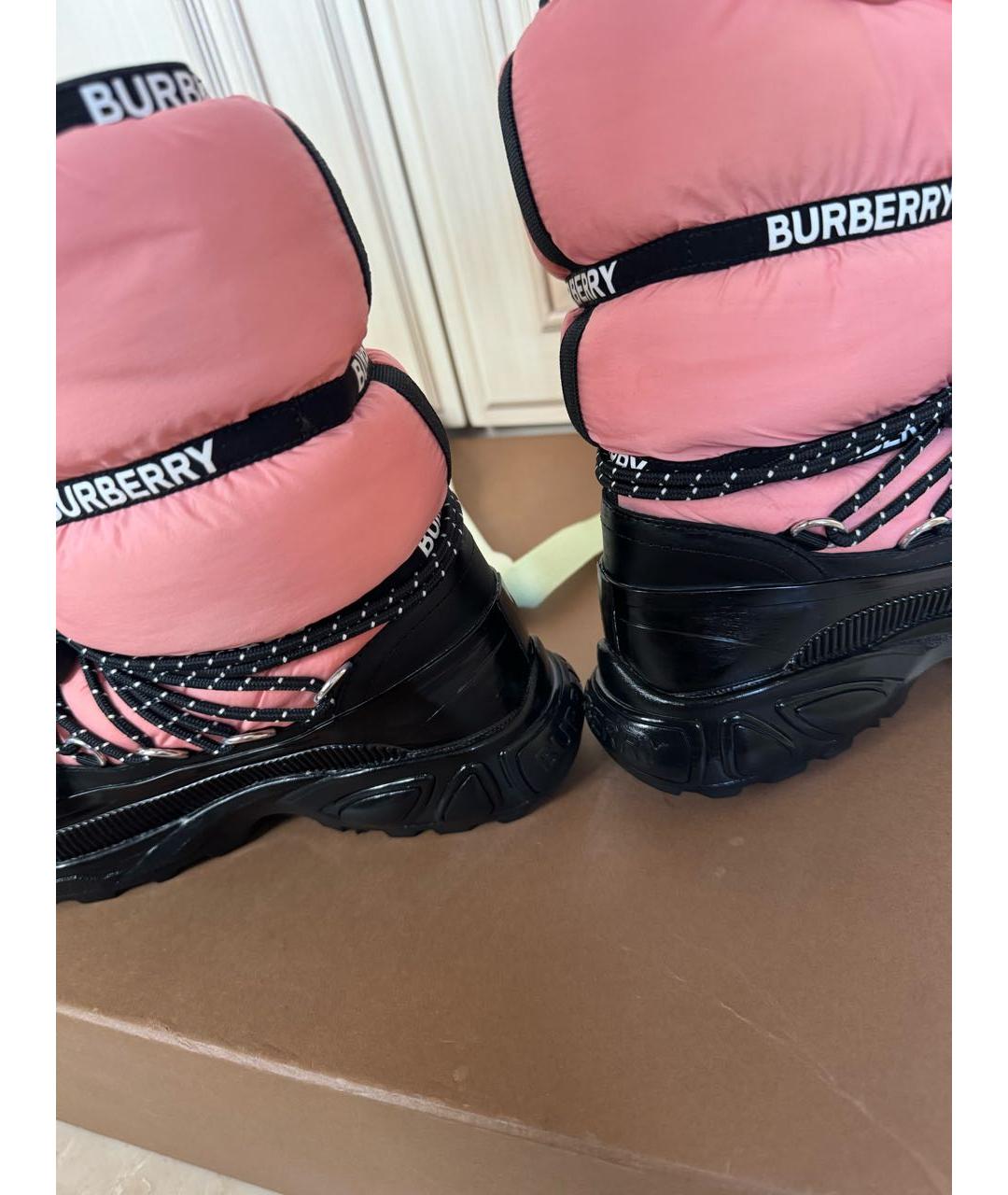 BURBERRY Розовые сапоги, фото 7