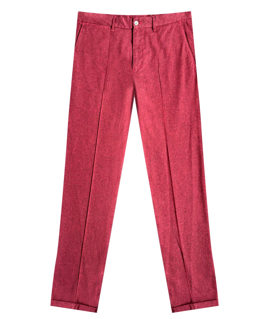 EMPORIO ARMANI Бордовые брюки чинос, фото 1