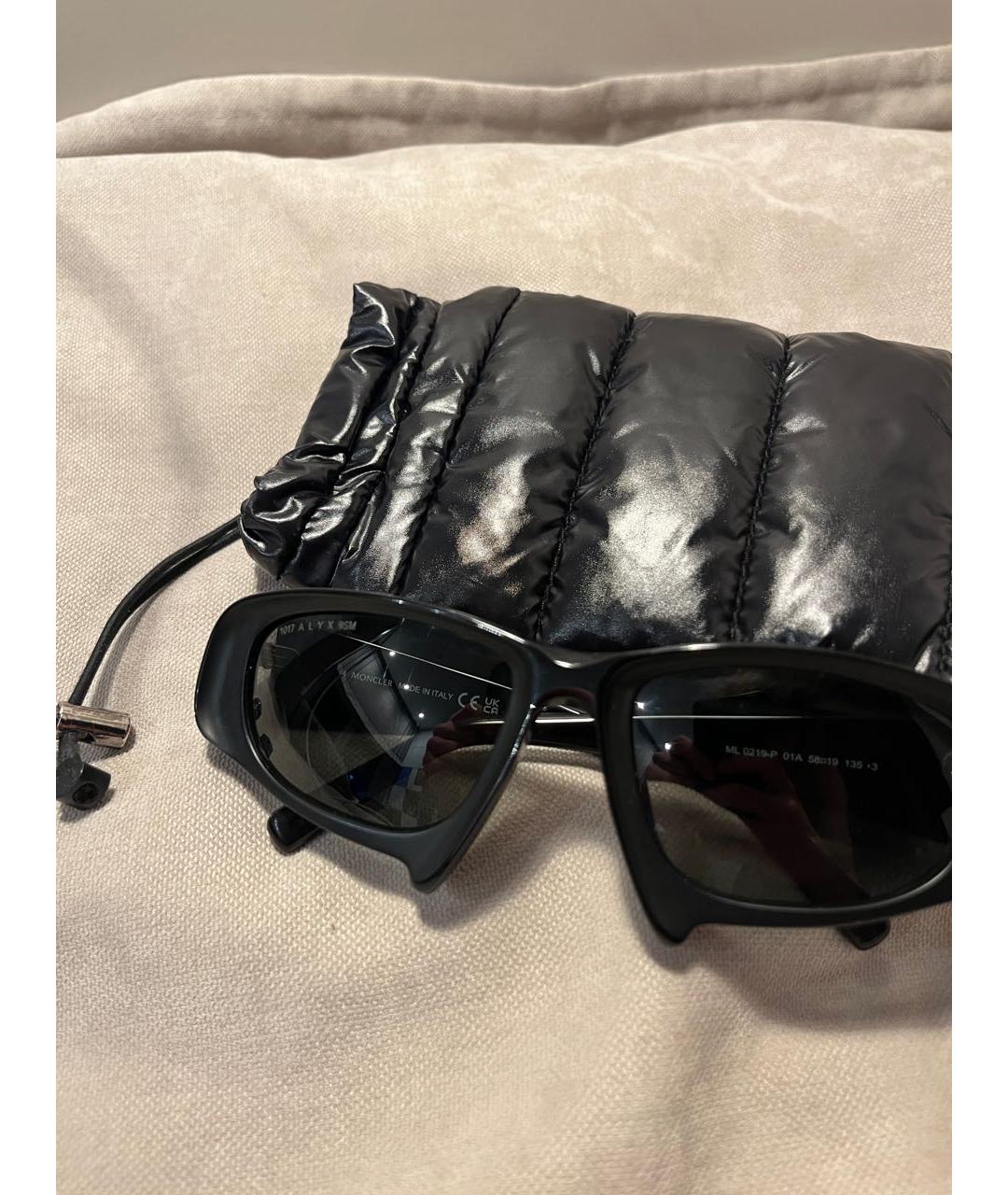 1017 ALYX 9SM Черные пластиковые солнцезащитные очки, фото 4