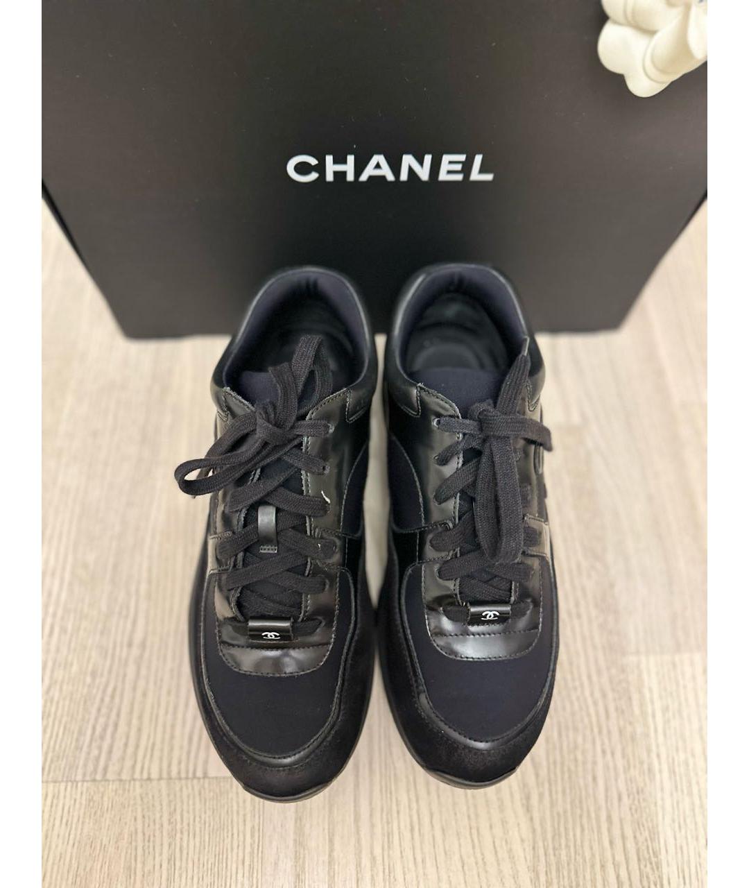 CHANEL PRE-OWNED Черные кроссовки, фото 2