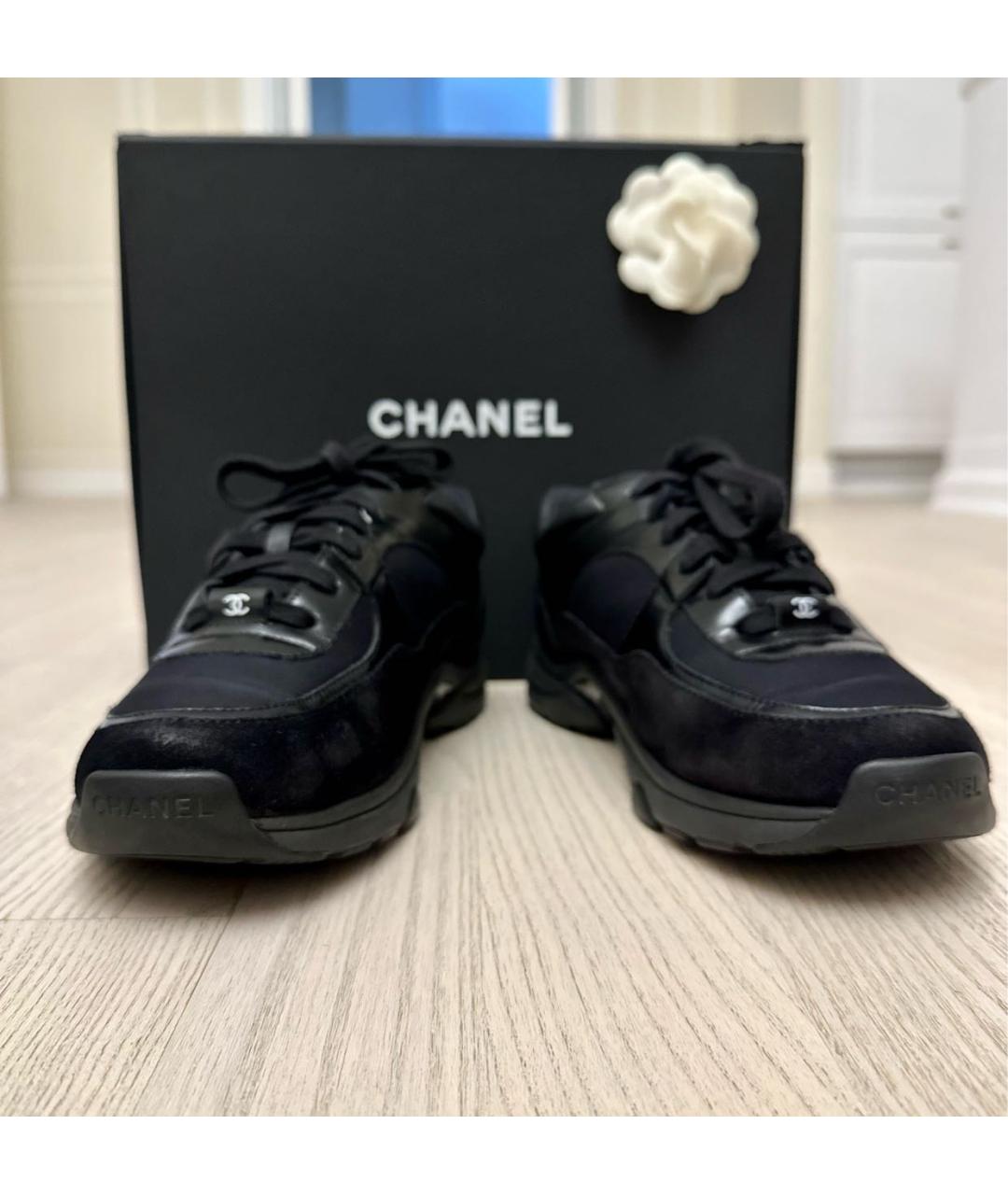 CHANEL PRE-OWNED Черные кроссовки, фото 5