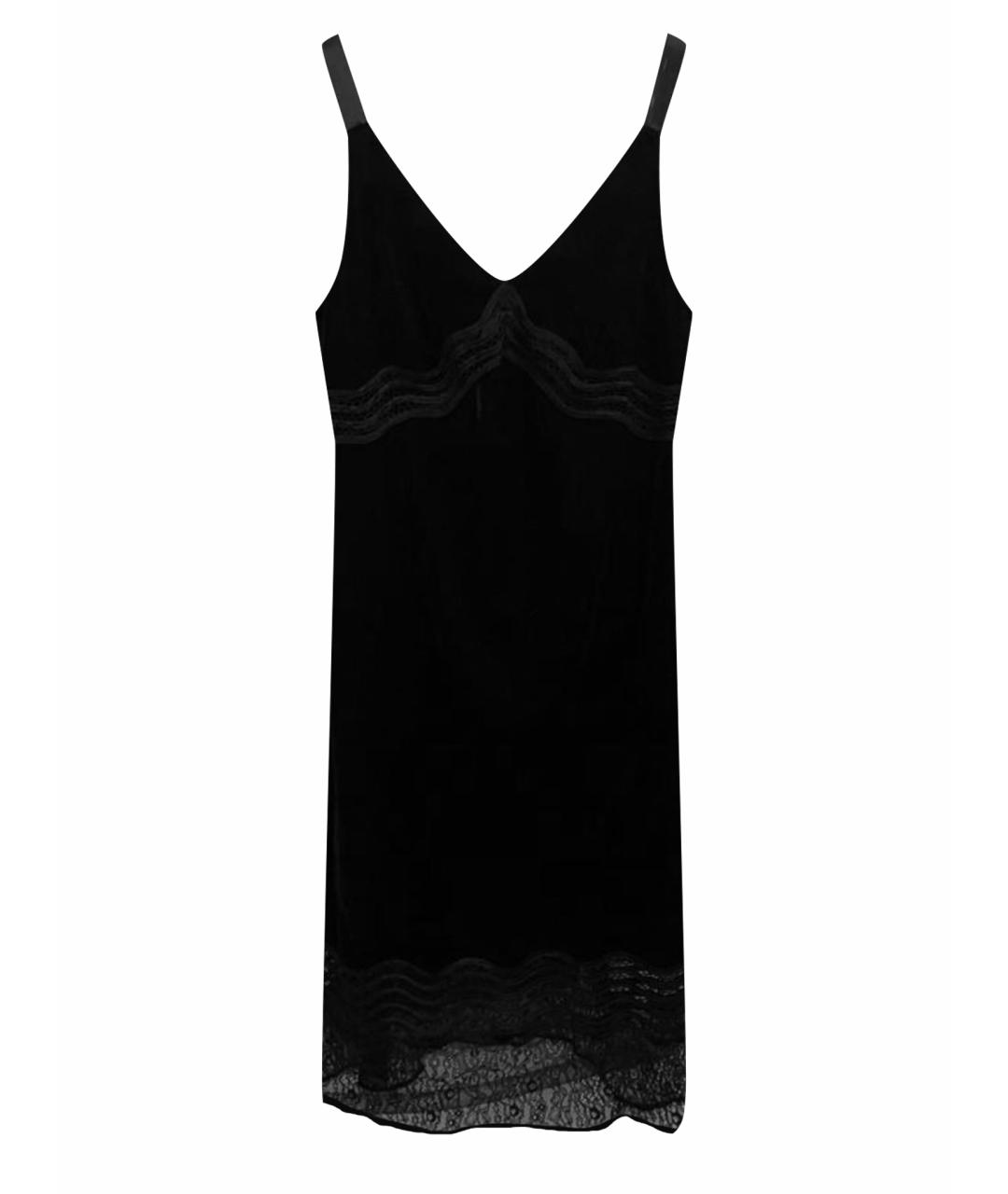 PINKO Черное бархатное вечернее платье, фото 1