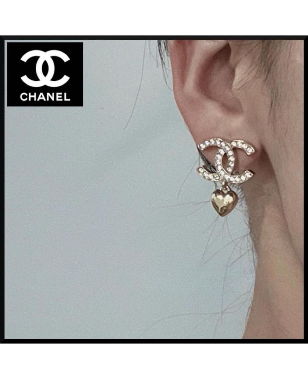 CHANEL Золотые серьги, фото 3