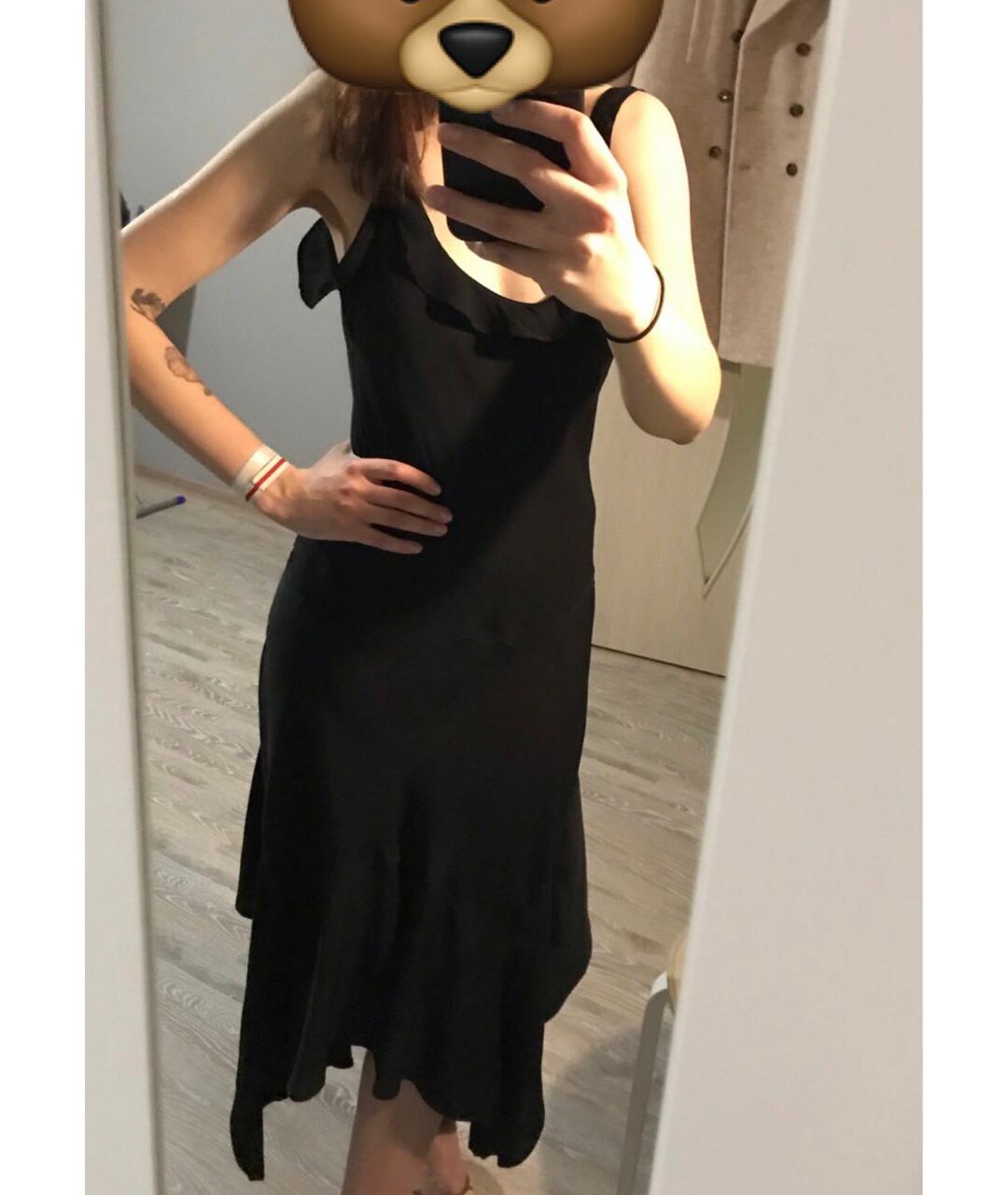 SAINT LAURENT Черное вискозное вечернее платье, фото 8