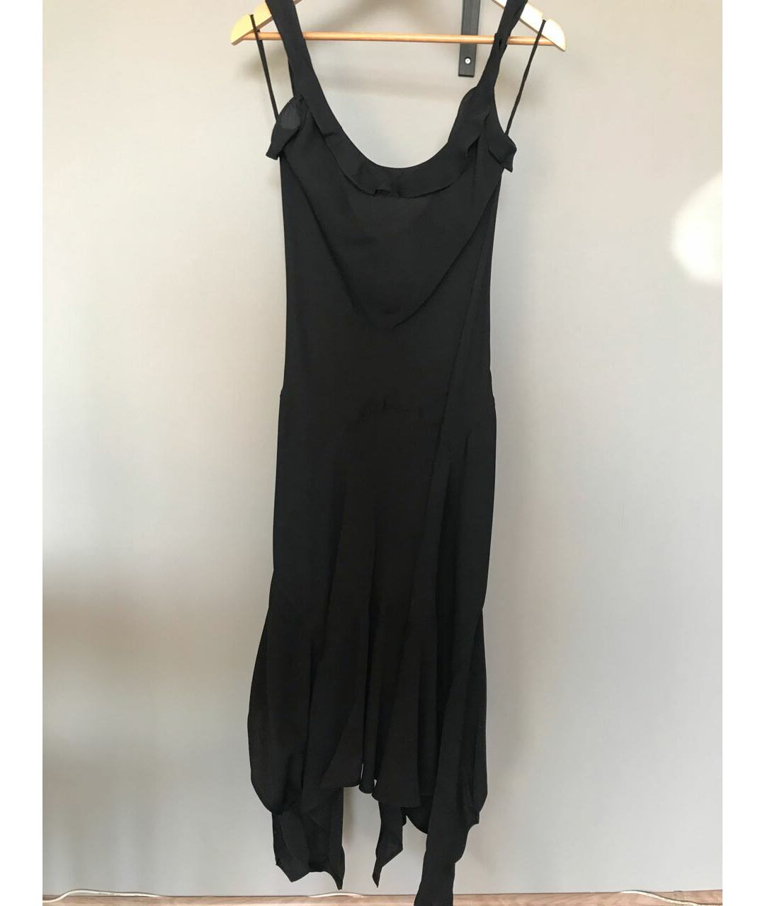 SAINT LAURENT Черное вискозное вечернее платье, фото 9