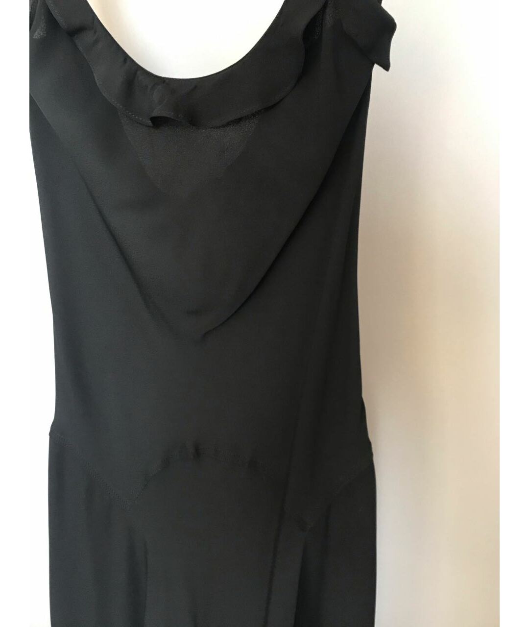 SAINT LAURENT Черное вискозное вечернее платье, фото 4